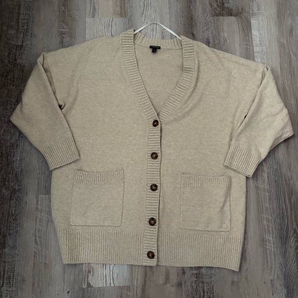 Torrid Vegan Cashmere Boyfriend Cardigan V-Neck Sweater - Picture 1 of 7